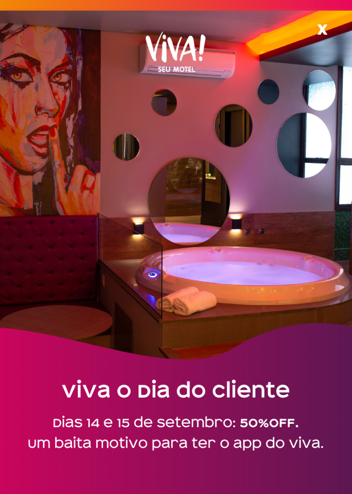 viva o dia do cliente dias 14 e 15 de setembro: 50%off. um baita motivo para ter o app do viva.